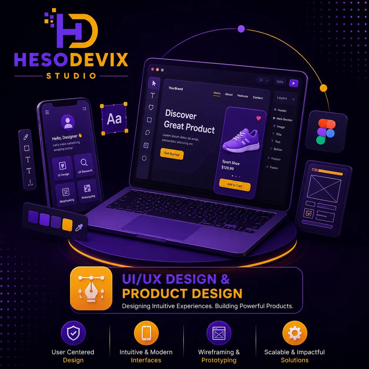 UI/UX Design & Product Design by Hesodevix Studio