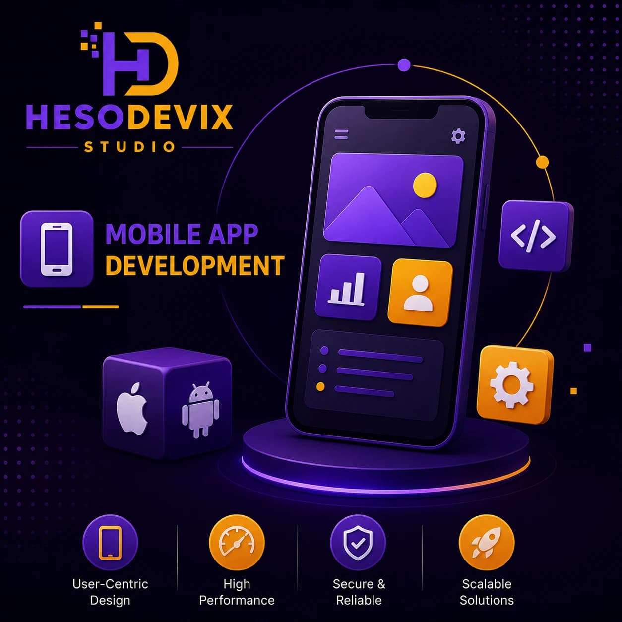 Mobile App Development by Hesodevix Studio